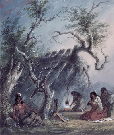 Indian Lodge, 1837 von Alfred Jacob Miller